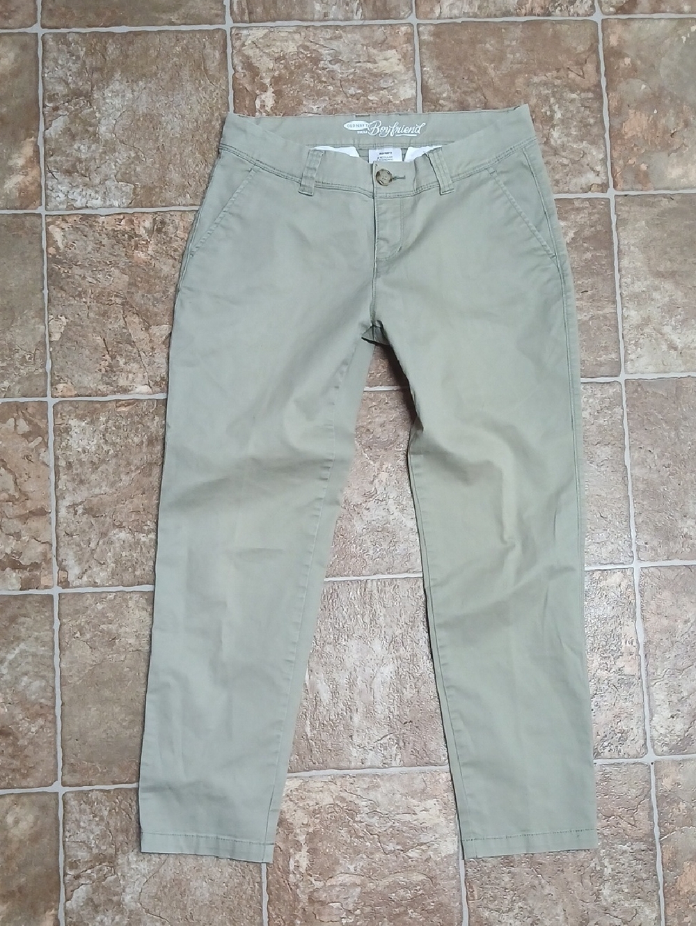 Old Navy Grren Chinos Boyfriend Pants Size 2R
